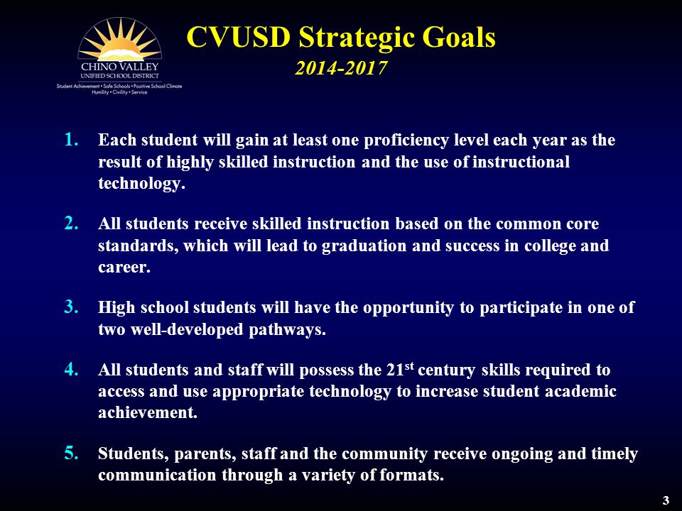 CVUSD Strategic Goals
