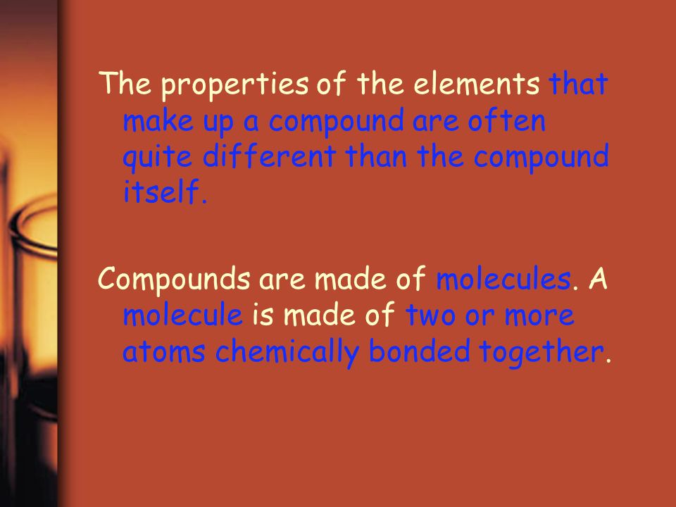 Compounds are cool!