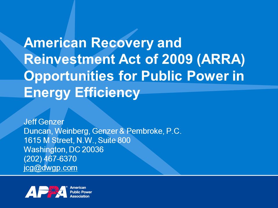 american recovery and reinvestment act of american recovery and reinvestment act of