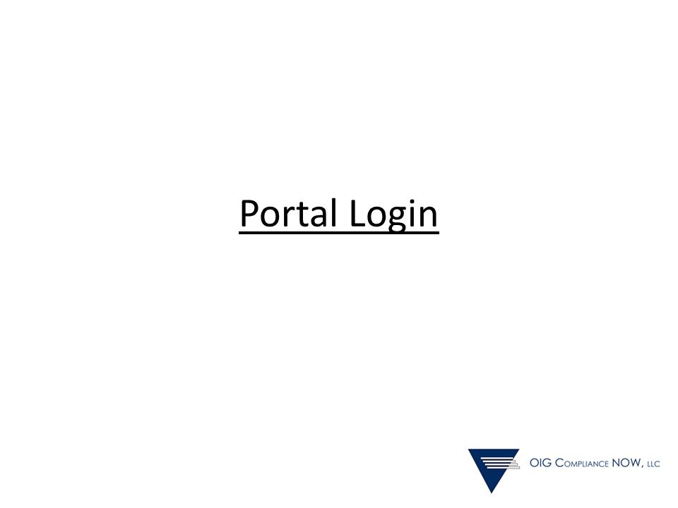Portal Login