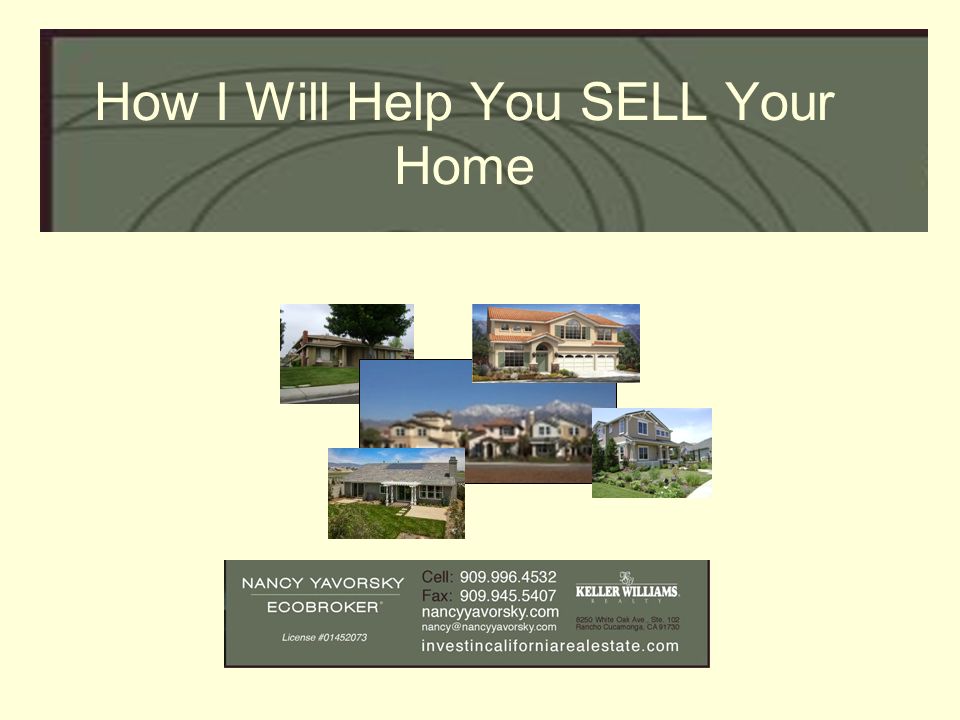 How I Will Help You SELL Your Home