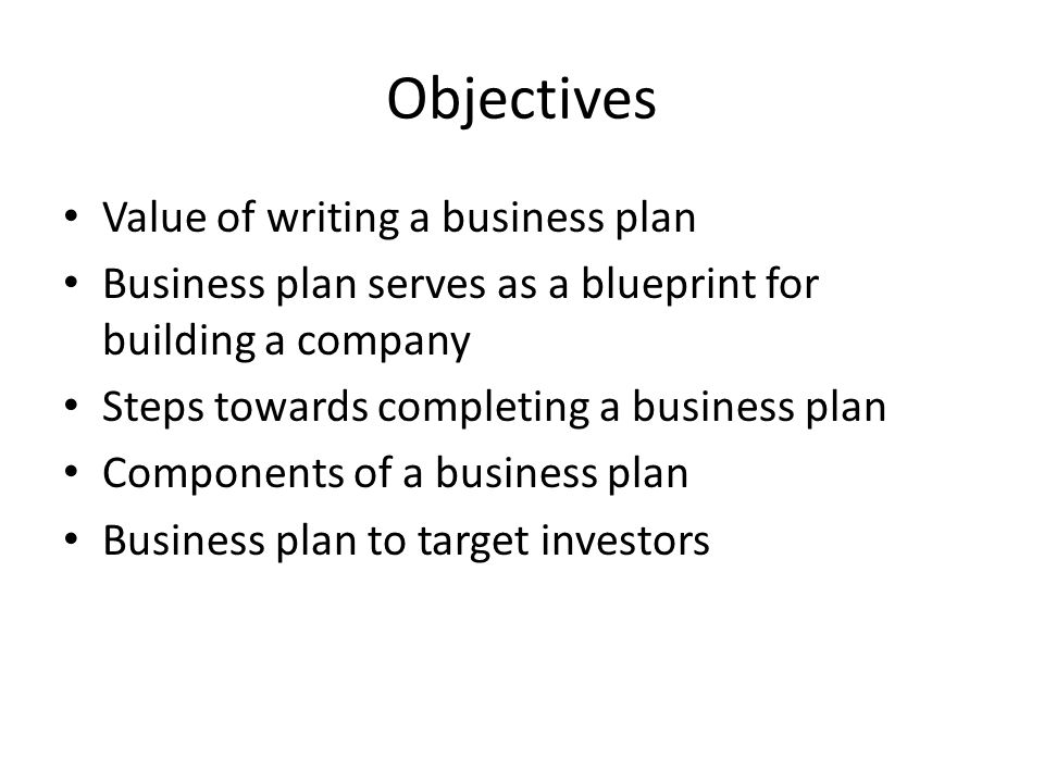 objectives of a business plan Objectives should be developed for all aspects of the program include hazard prevention/deterrence, risk mitigation, emergency response and business continuity consider goals and objectives for managing risk, investing in resources, establishing capabilities through training and exercising and complying with regulations. objectives of a business plan Objectives should be developed for all aspects of the program include hazard prevention/deterrence, risk mitigation, emergency response and business continuity consider goals and objectives for managing risk, investing in resources, establishing capabilities through training and exercising and complying with regulations.
