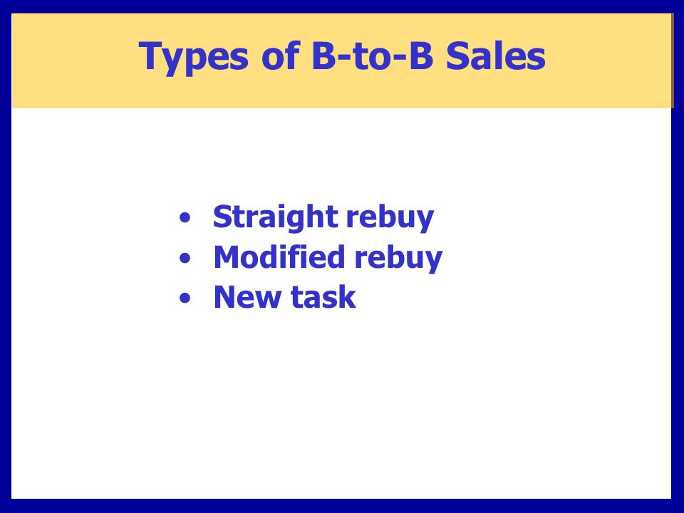 b to b sales