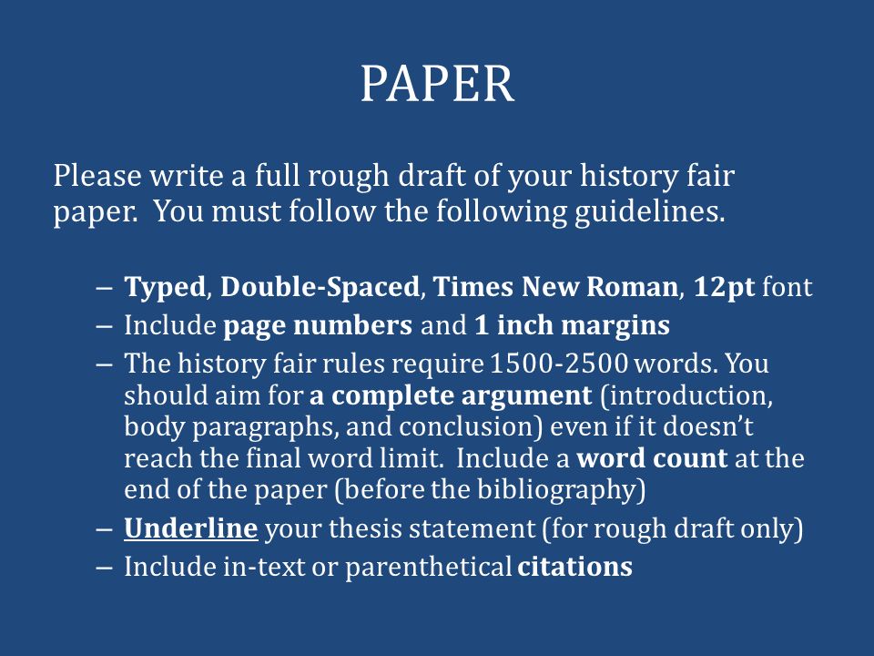 Draft For Research Paper Example