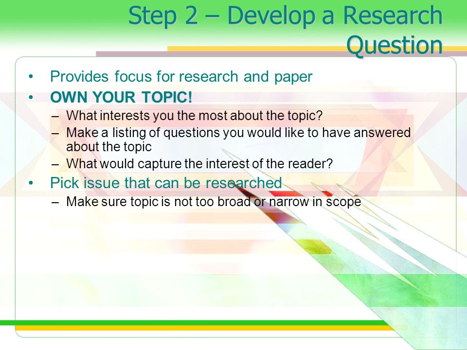 elements of a research paper elements of a research paper