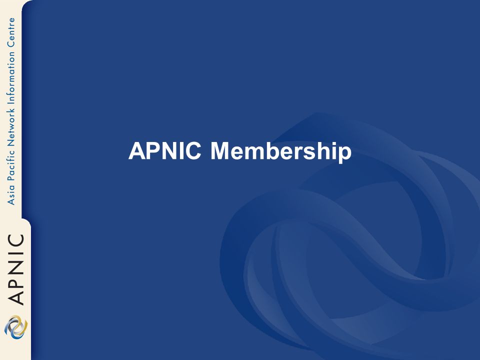 APNIC Membership