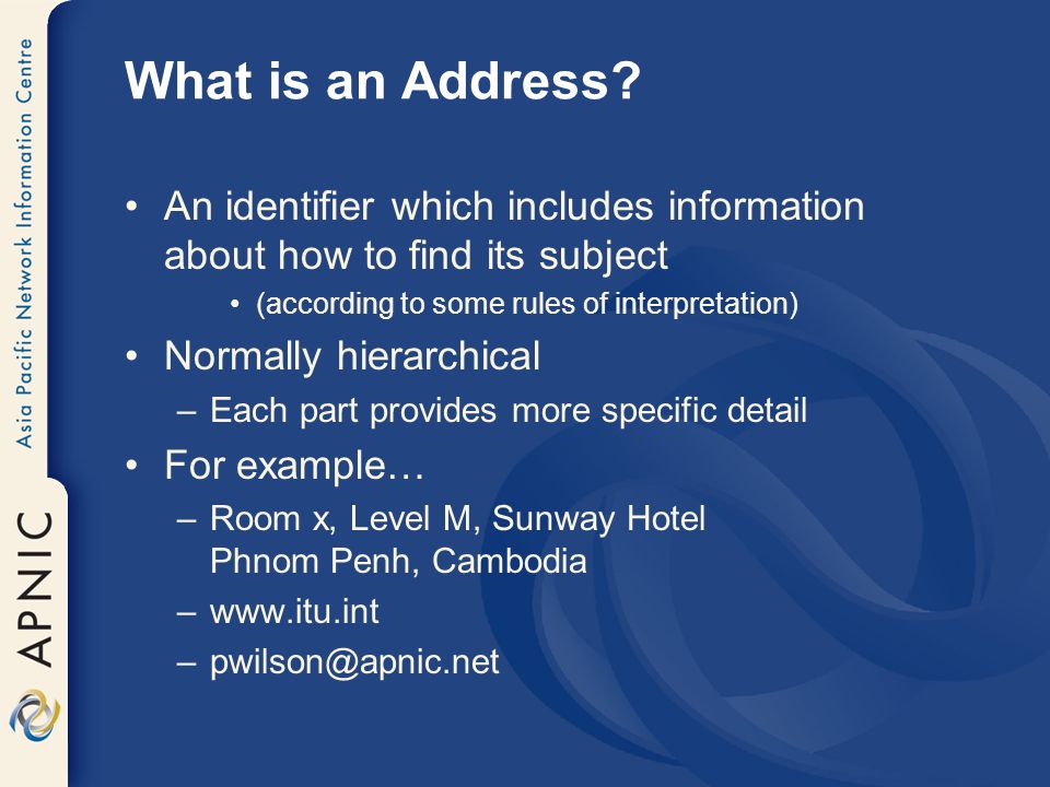 What is an Address.