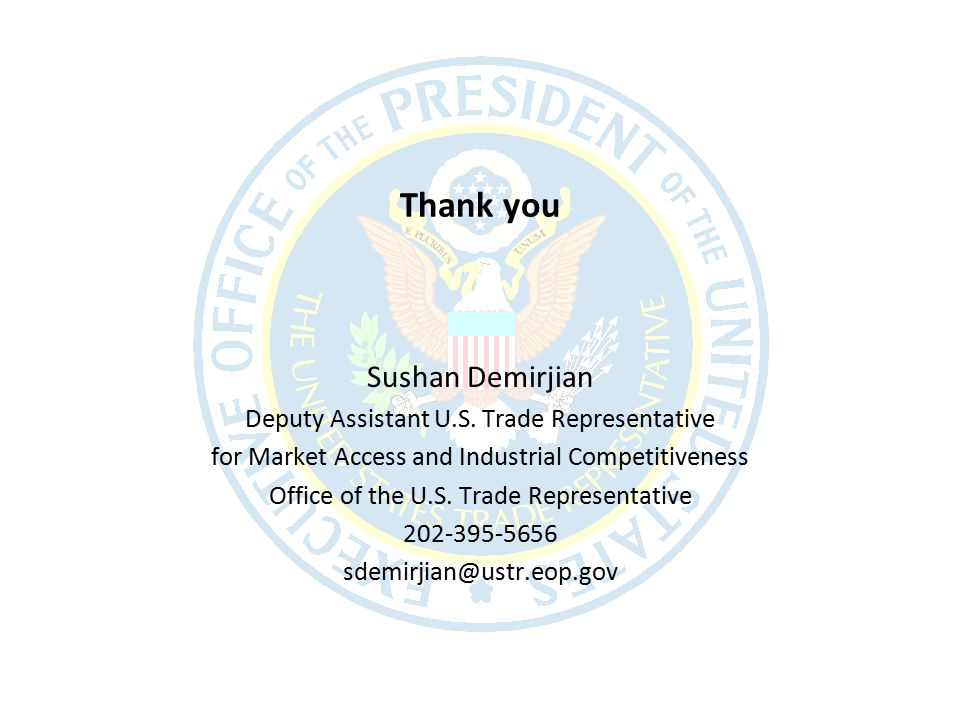 Sushan Demirjian Deputy Assistant U.S.