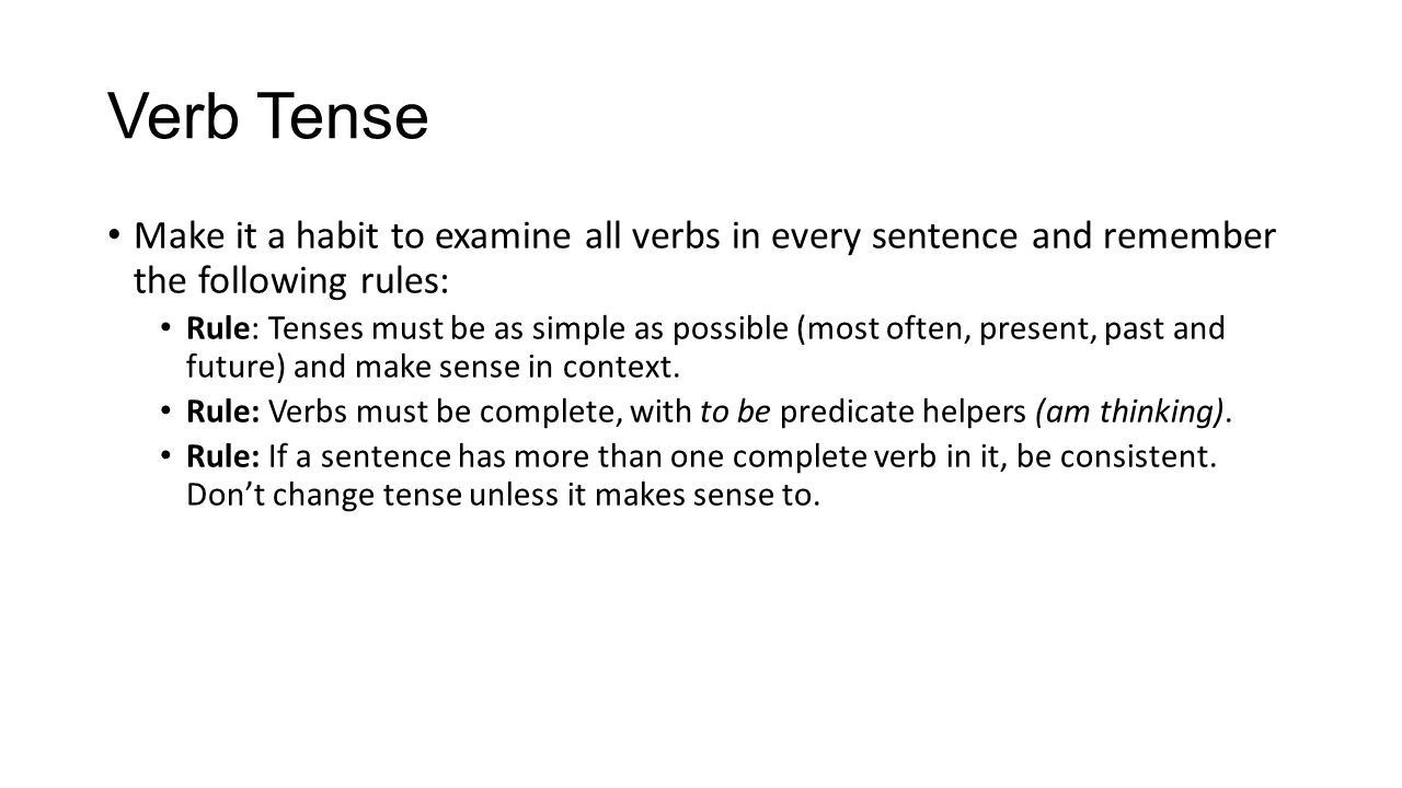 Proposal And Dissertation Help Verb Tense