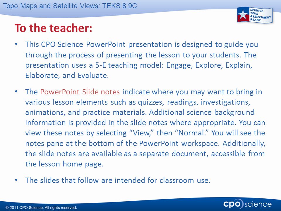 Teaching Topographic Maps Lawteched Topo Maps And Satellite Views Teks 8 9c To The Teacher This Cpo