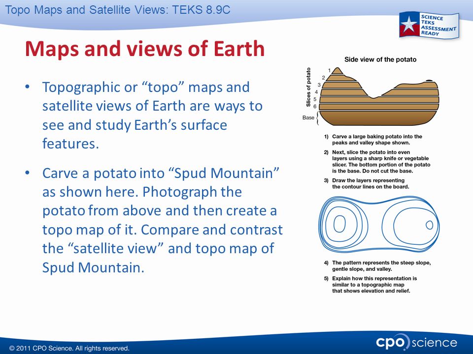 Teaching Topographic Maps Lawteched Topo Maps And Satellite Views Teks 8 9c To The Teacher This Cpo
