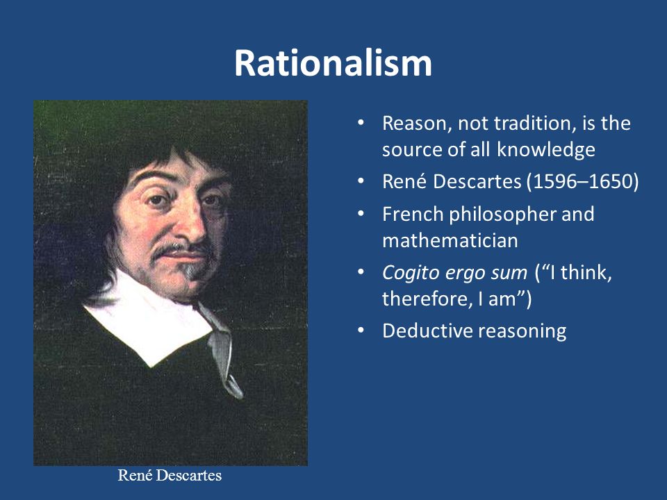 deducing from the reasoning of rene descartes deducing from the reasoning of rene descartes