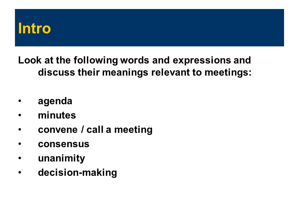 making a meeting agenda