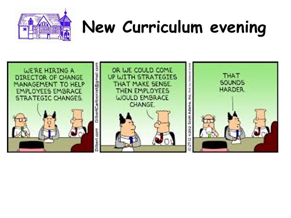 Ne New Curriculum evening