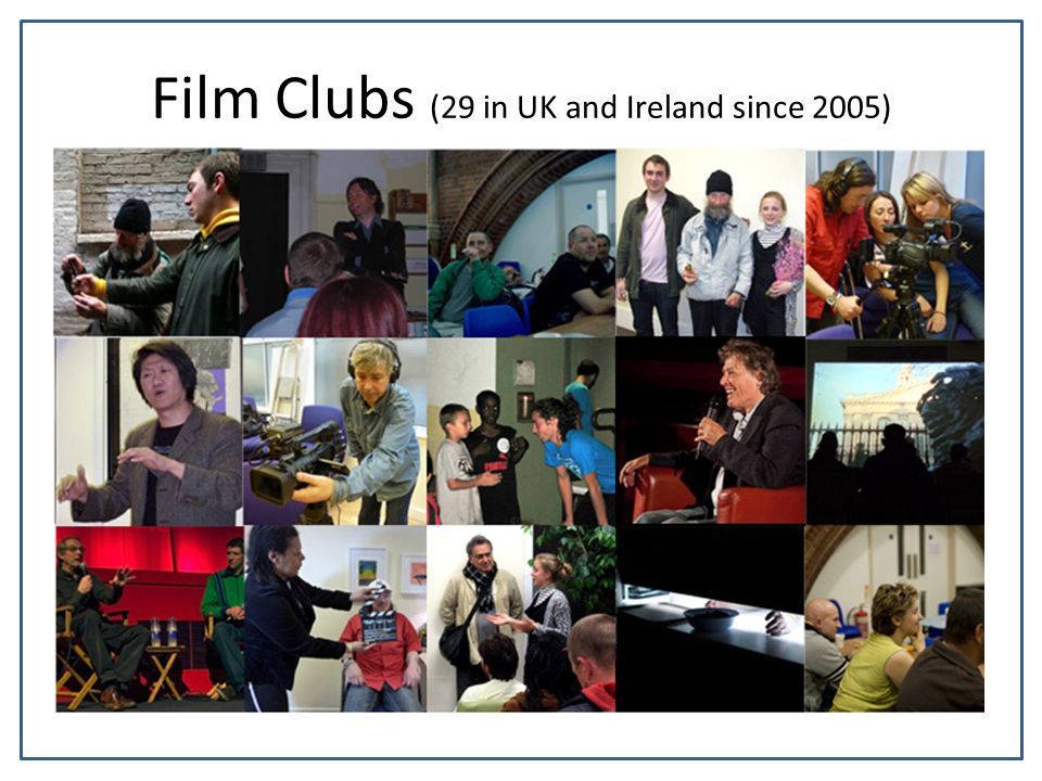 Film Clubs (29 in UK and Ireland since 2005)
