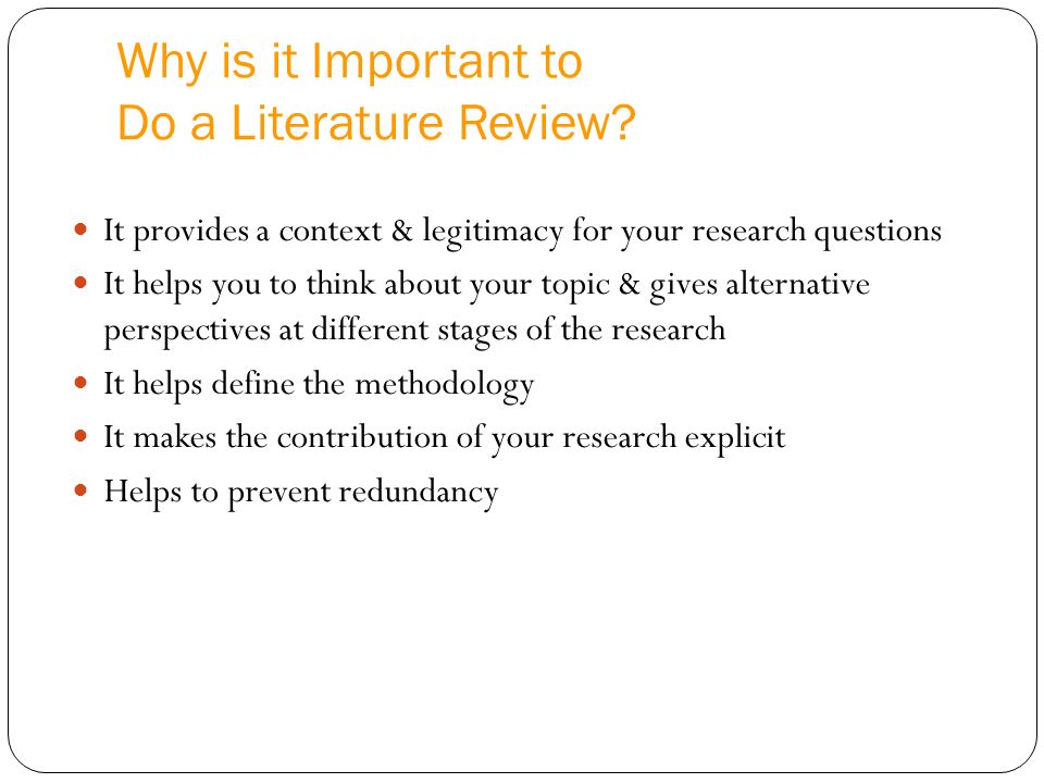 Review On Literature