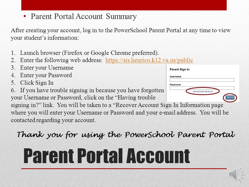 Parent Portal Account Adding Students to a Parent Portal Account When the Account Preferences – Students page opens, click the blue Add+ button.