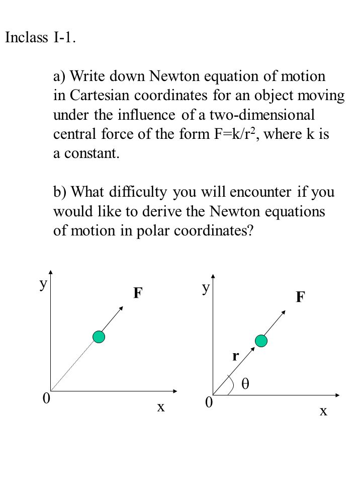 Section I Chapter 1 Review Of Classical Mechanics Newtonian 5 Inclass