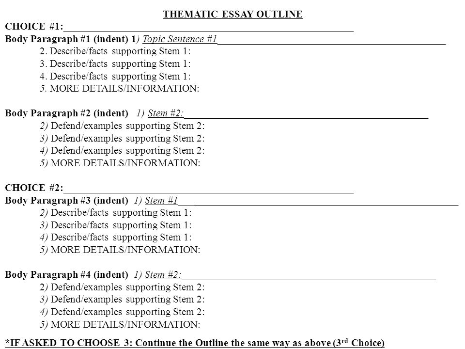 Thematic Essay Examples Barcafontanacountryinncom Global History Thematic Essay Thematic Essay Overview To Thematic Essay Examples