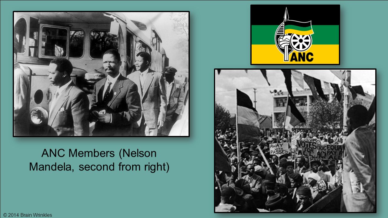 ANC Members (Nelson Mandela, second from right)