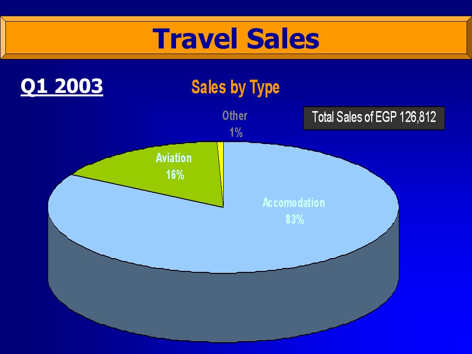 Travel Sales Q1 2003