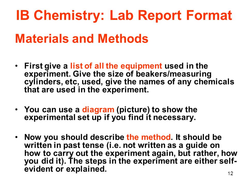 writing a good lab report writing a good lab report