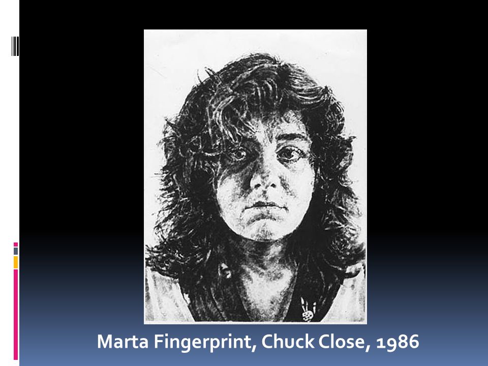 Marta Fingerprint, Chuck Close, 1986
