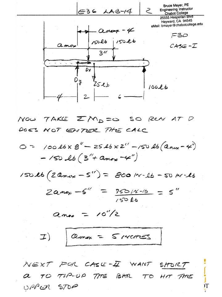 ENGR-36_Lab-14_Fa08_Lec-Notes.ppt 4 Bruce Mayer, PE Engineering-36: Vector Mechanics - Statics