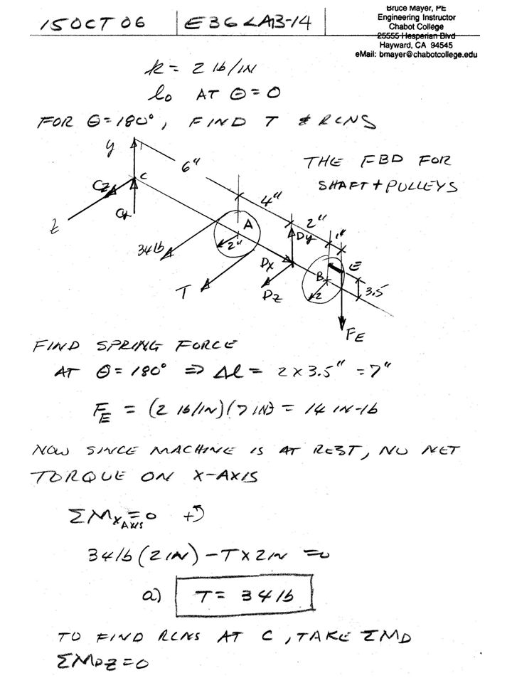 ENGR-36_Lab-14_Fa08_Lec-Notes.ppt 8 Bruce Mayer, PE Engineering-36: Vector Mechanics - Statics