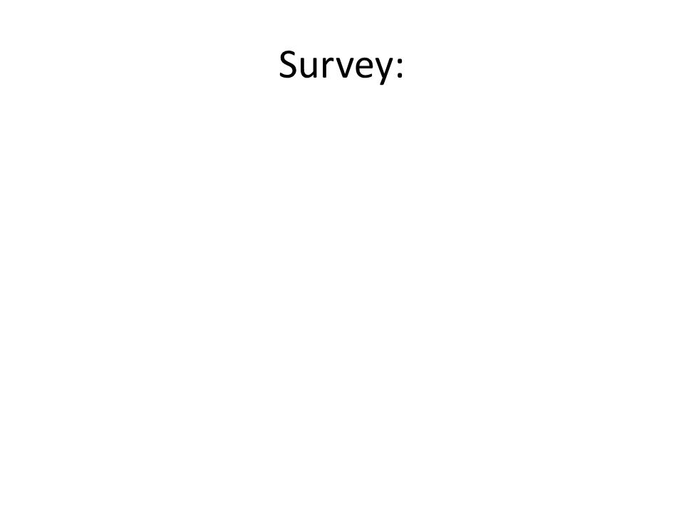 Survey: