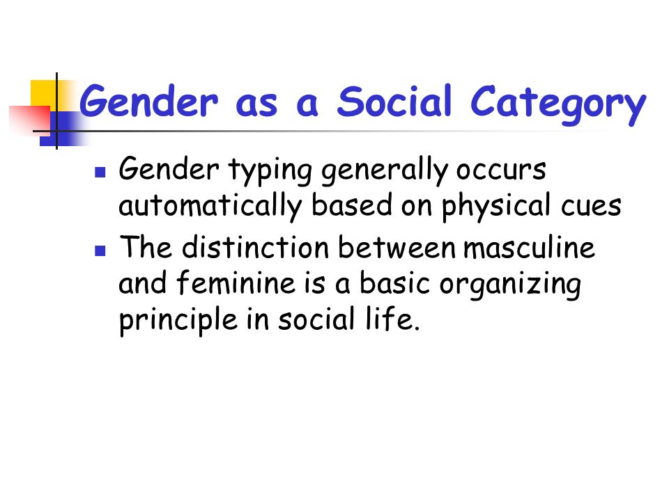 gender typing