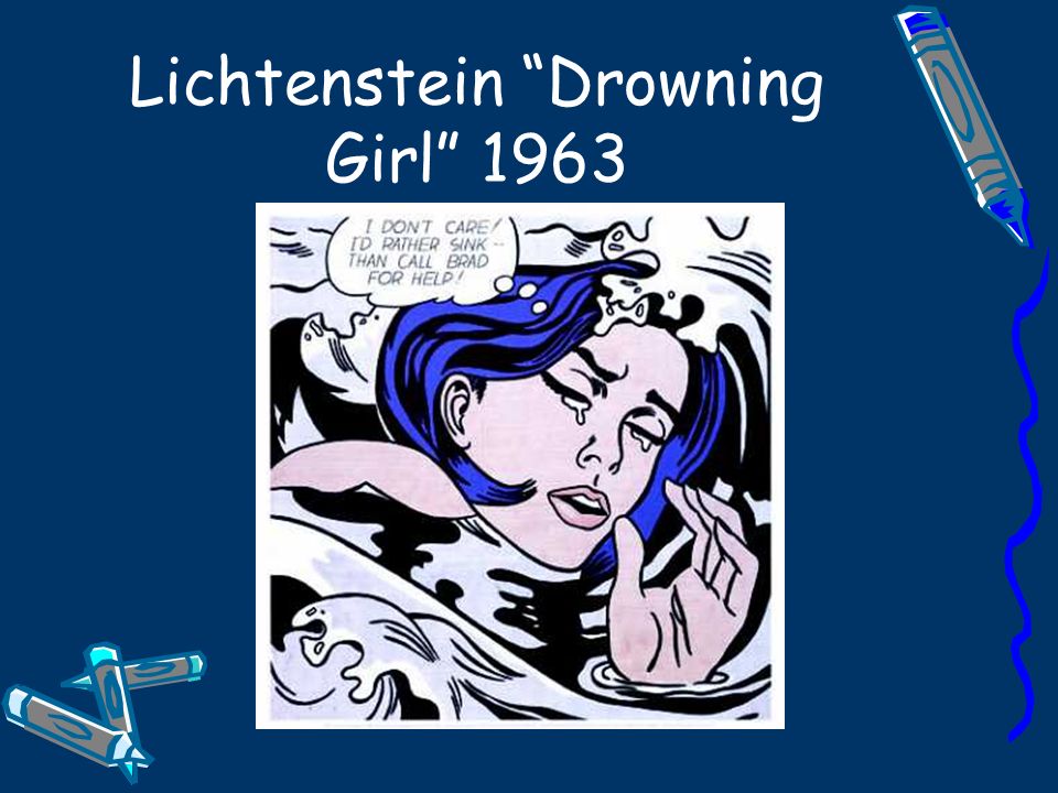 Lichtenstein Drowning Girl 1963