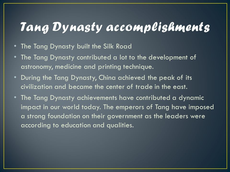 Image result for contributions of the tang dynasty