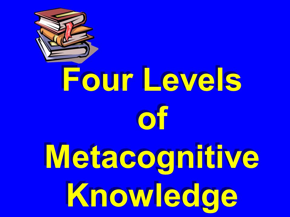Four Levels of Metacognitive Knowledge