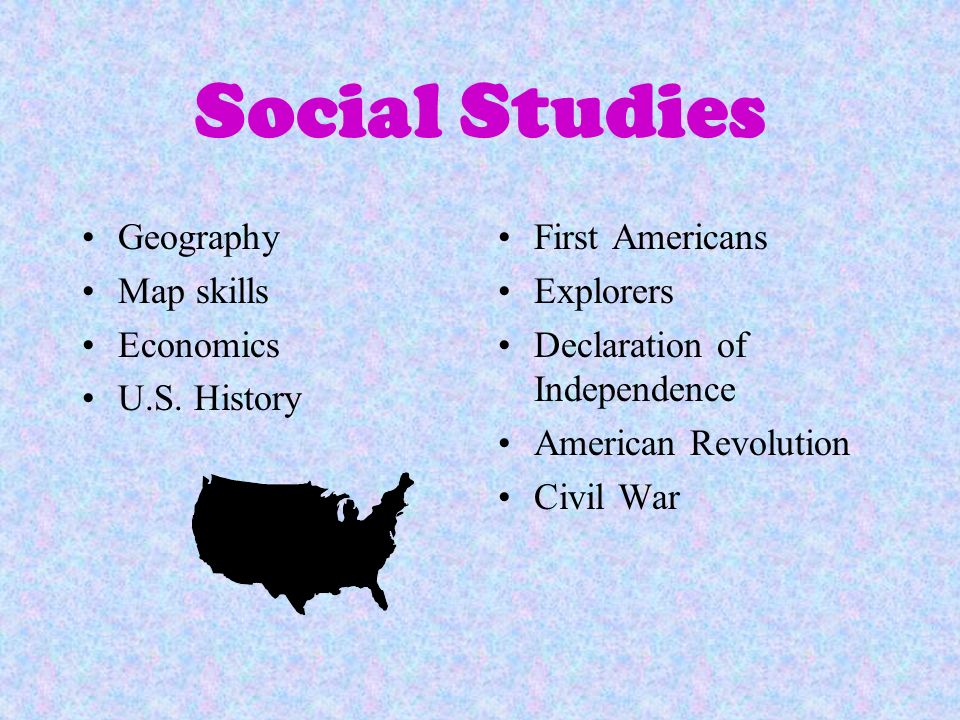 Social Studies Geography Map skills Economics U.S.