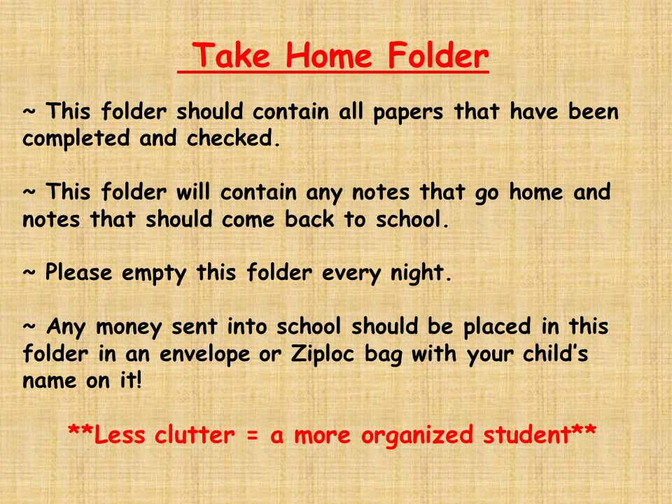 Homework Policy ~ Homework is assigned four nights a week (Monday through Thursday).