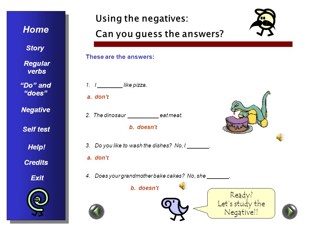 Using the negatives: Can you guess the answers.