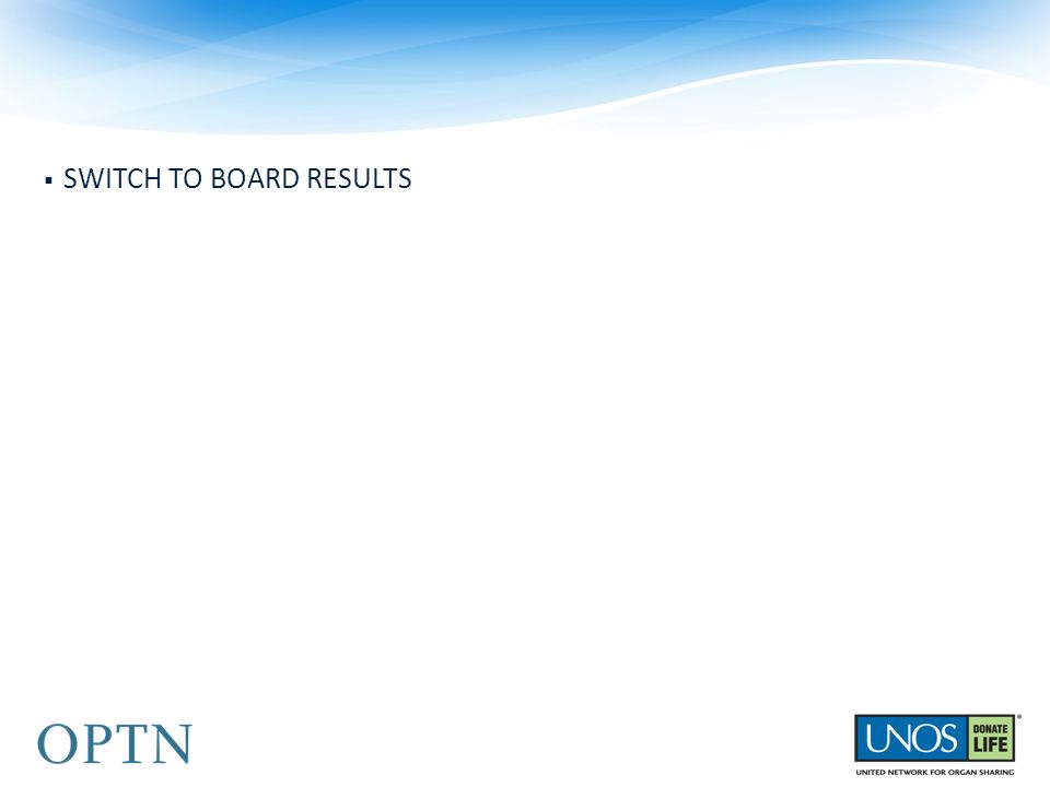  SWITCH TO BOARD RESULTS