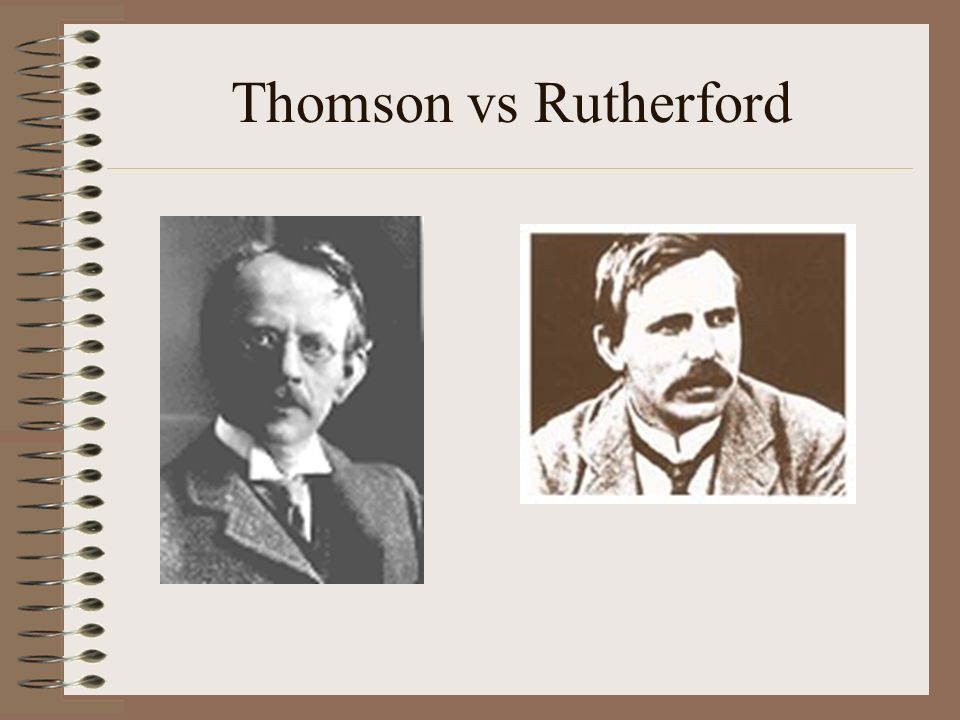 ERNEST RUTHERFORD 1908 British physicist Tested Thomson’s model click to view biographyclick to view biography