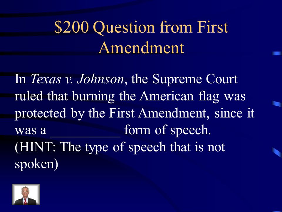 $100 Answer from First Amendment Freedom of religion