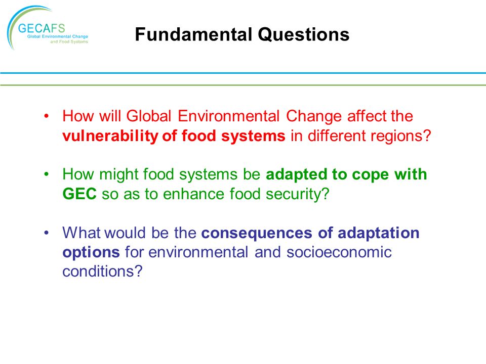 How will Global Environmental Change affect the vulnerability of food systems in different regions.