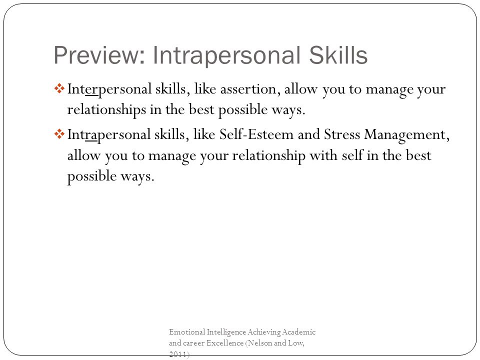 interpersonal skill definition