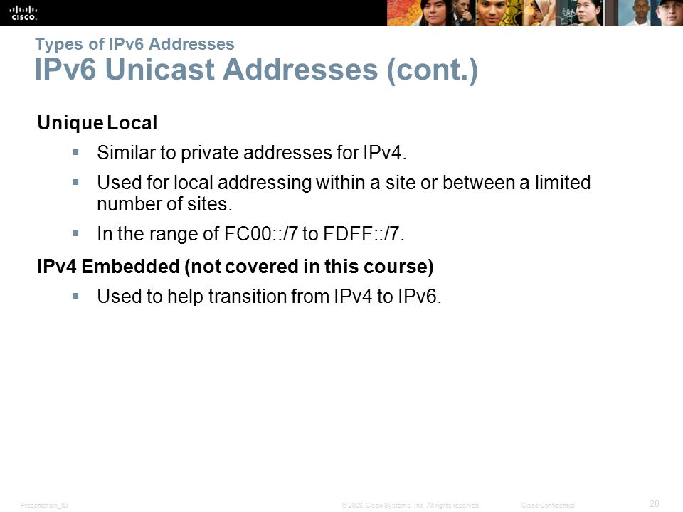 Presentation_ID 20 © 2008 Cisco Systems, Inc.
