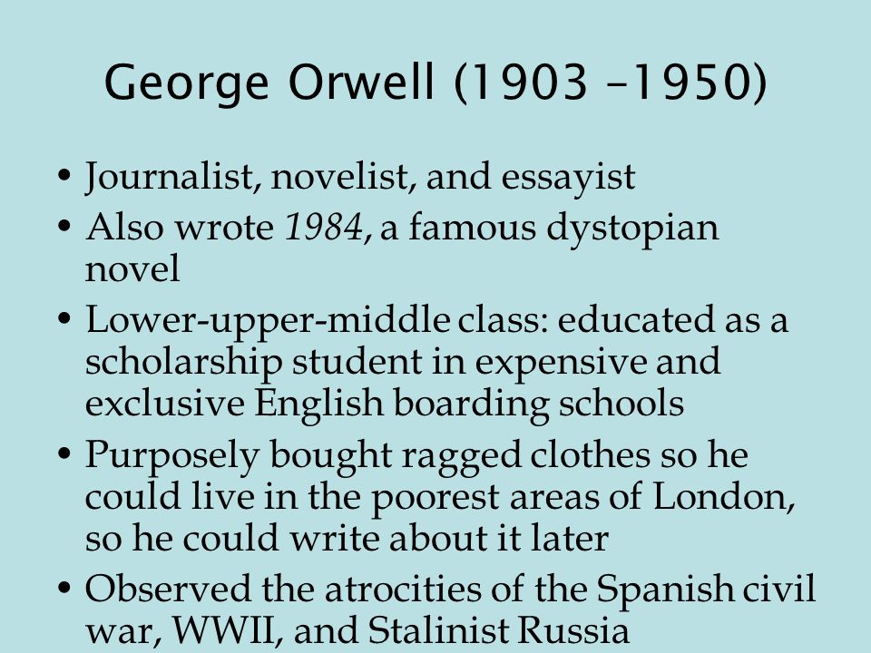 how does orwell explore the theme Connecting nineteen eighty-four to today “orwell feared that the future would be controlled by an all-powerful while students will explore the political. how does orwell explore the theme Connecting nineteen eighty-four to today “orwell feared that the future would be controlled by an all-powerful while students will explore the political.