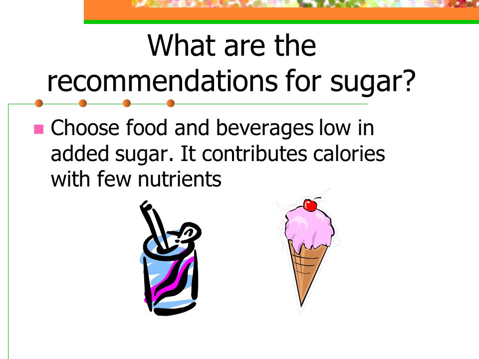 What are the recommendations for fat and oil Limit solid fat and trans fat
