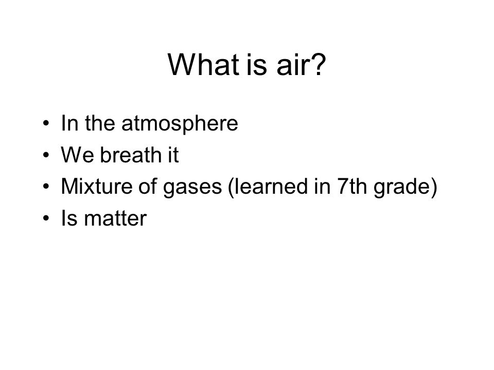 Is air a mixture?