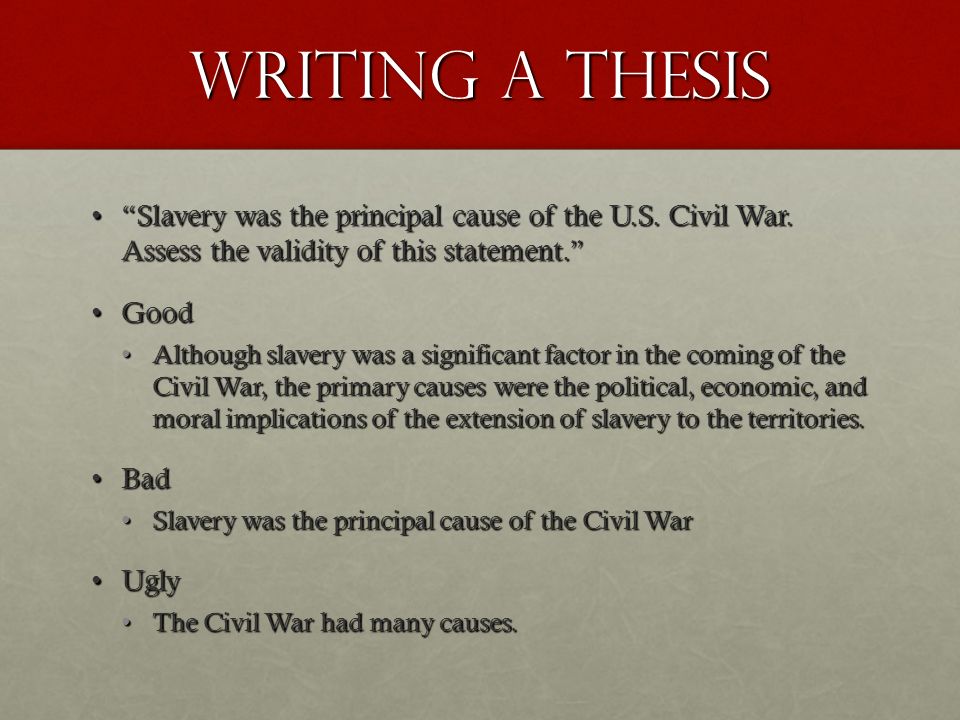 War thesis
