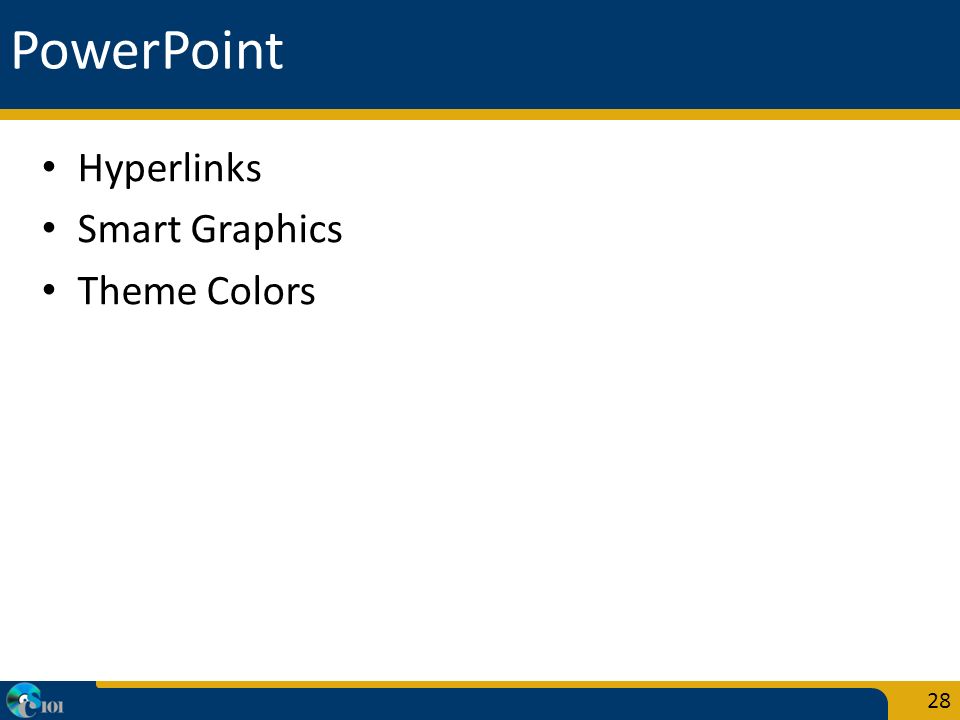 PowerPoint Hyperlinks Smart Graphics Theme Colors 28
