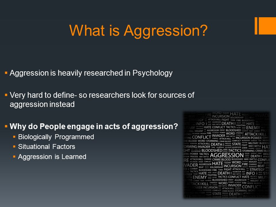 What is Aggression.