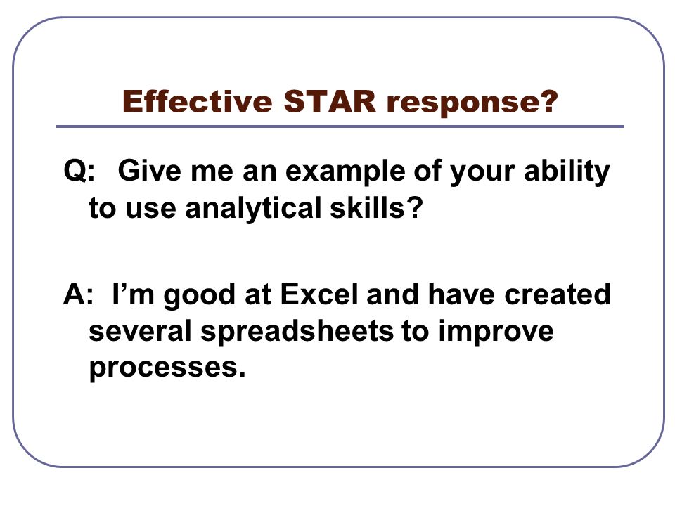 analytical skills interview answers